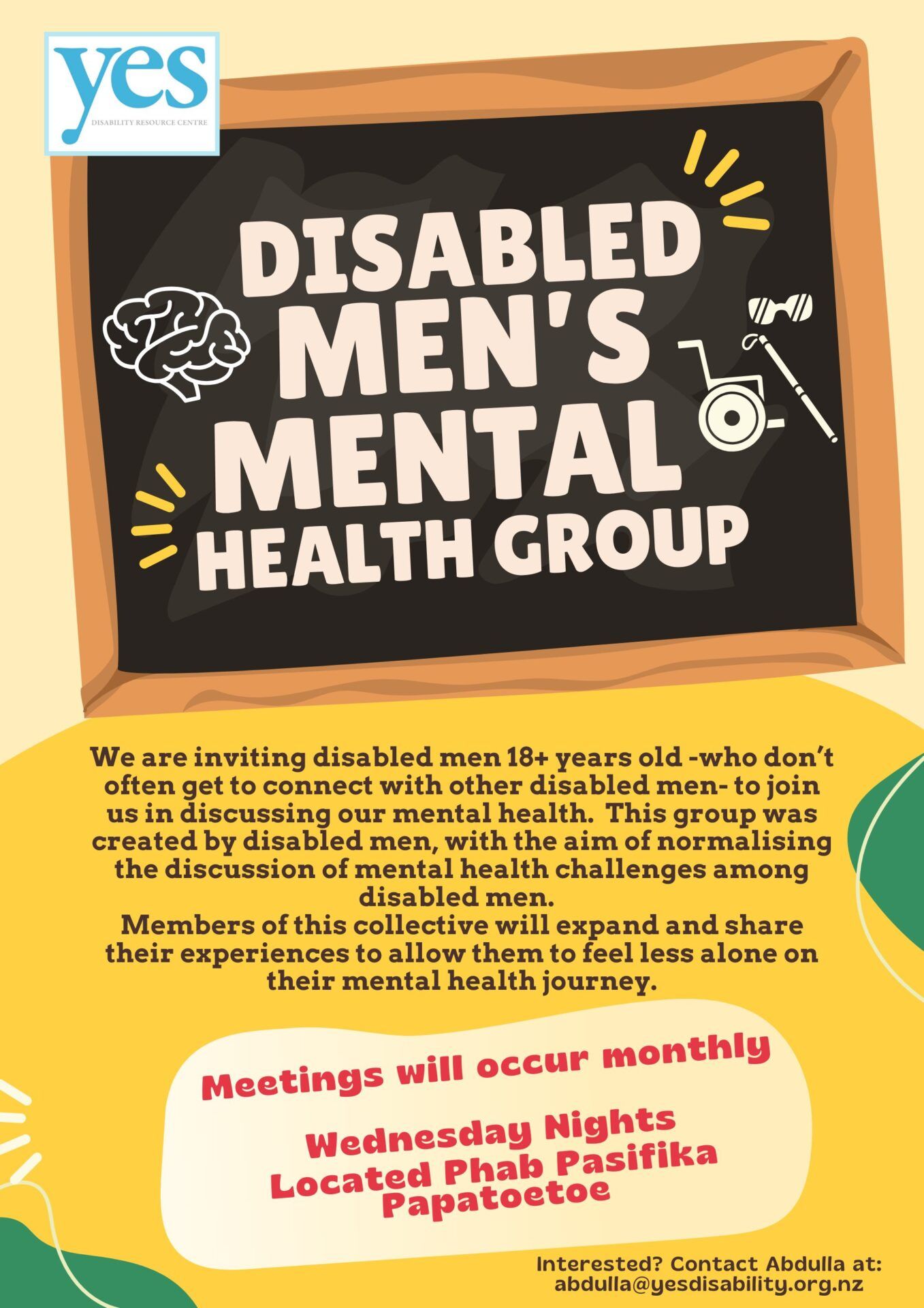 Disabled Men's Mental Health Group